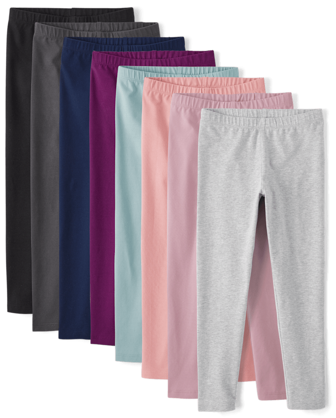 Girls Leggings 8-Pack