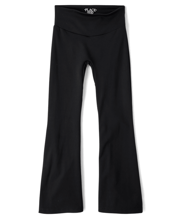 Girls High Rise Flare Leggings