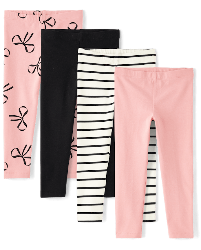 Toddler Girls Print Leggings 4-Pack