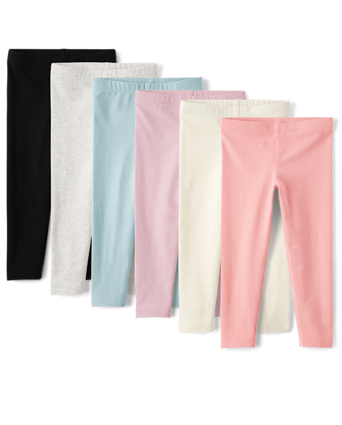 Lot de 6 leggings pour petites filles