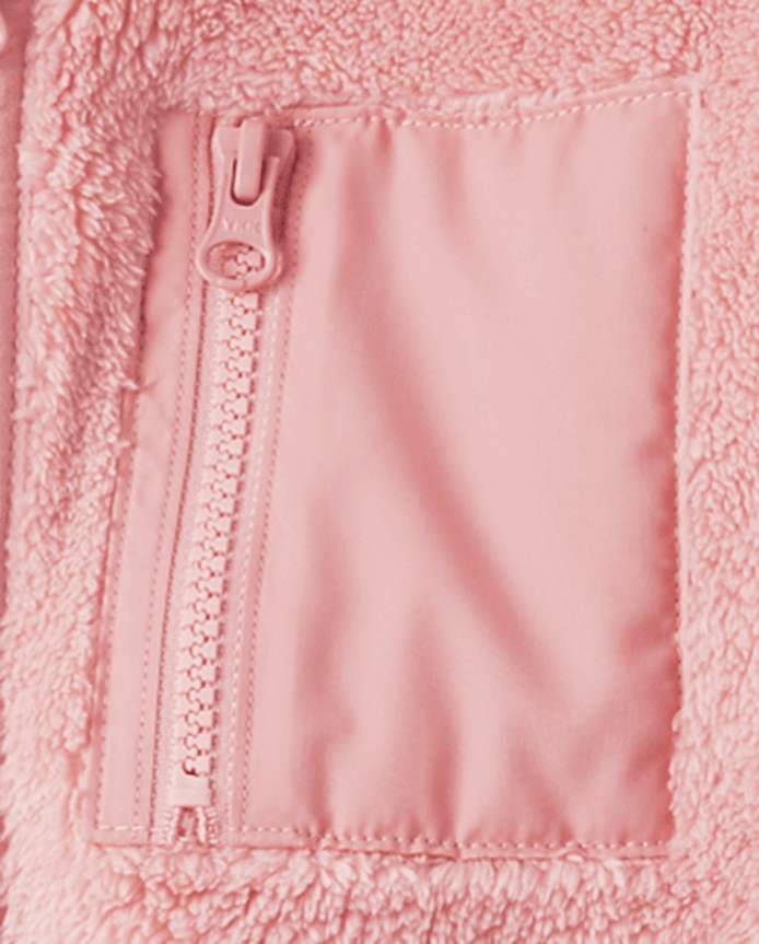 Girls Heavyweight Sherpa Zip Up Jacket