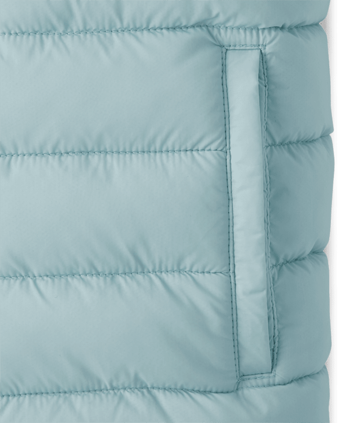 Girls Cozy Tech Microfleece Lined Puffer Jacket