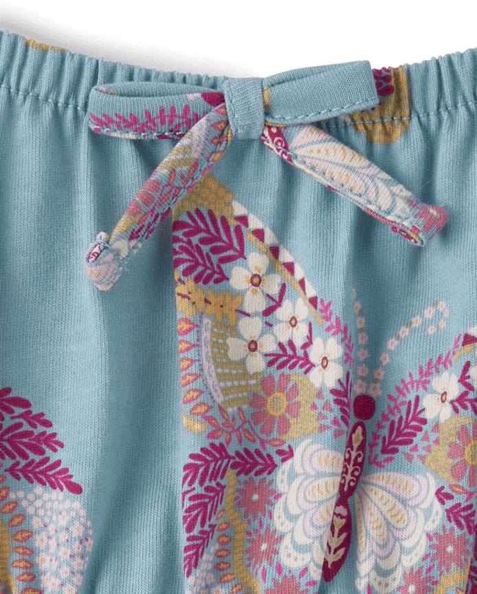 Girls Print Fit And Flare Dress