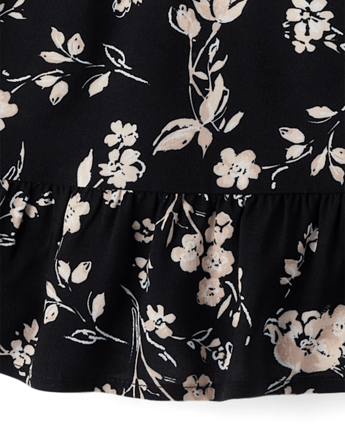 Tween Girls Floral Ruffle Dress