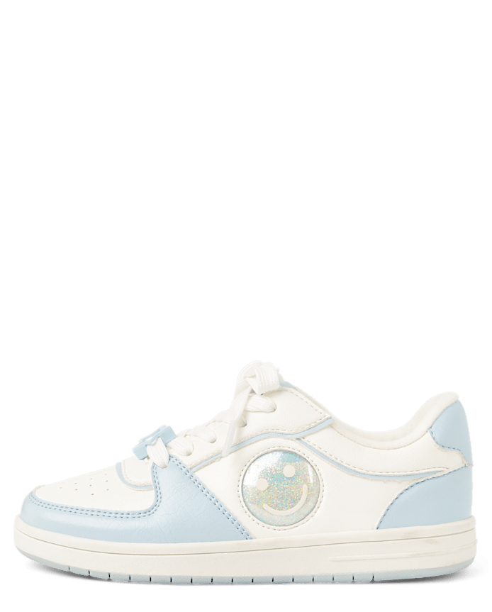 Girls Shakey Happy Face Low Top Sneakers