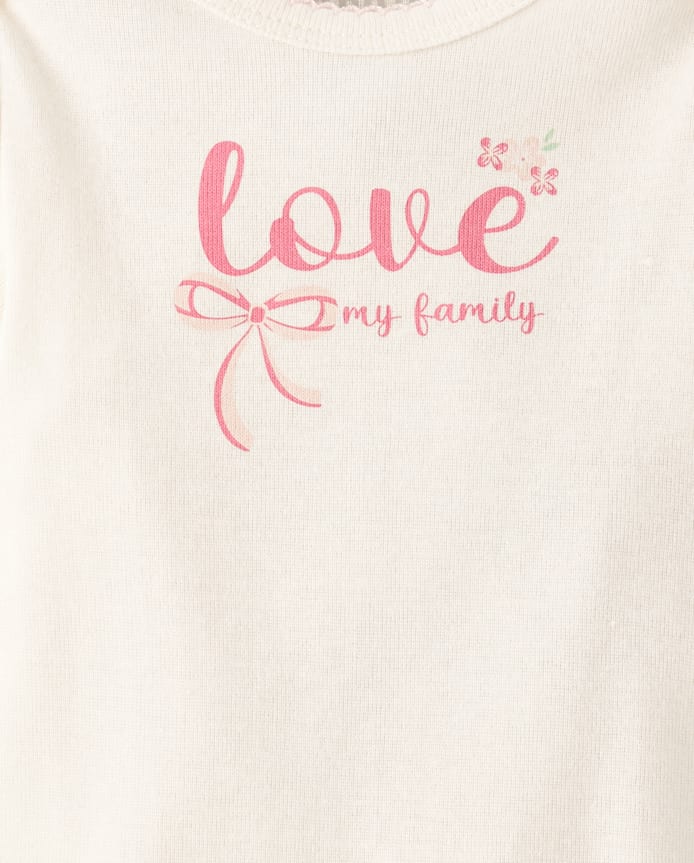 Ensemble 3 pièces pour bébé fille avec nœud