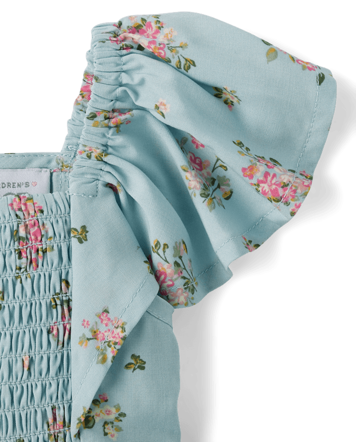 Baby Girls Floral Flutter Dress