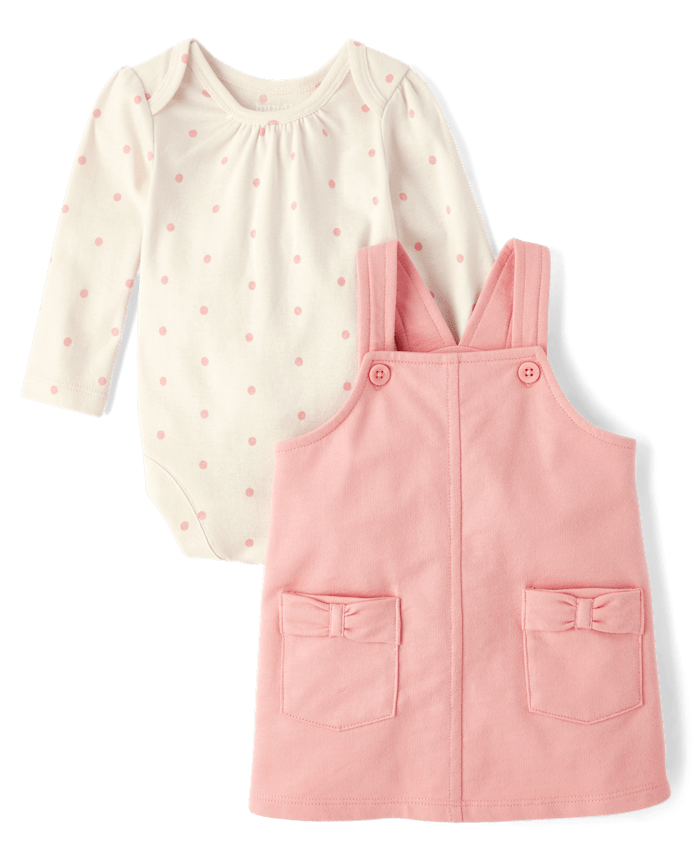 Ensemble de vêtements jeu 2 pièces pour bébé fille, pull à nœud