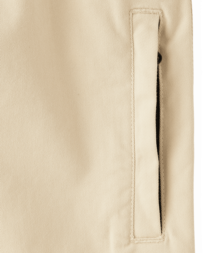 Boys Stretch Roll Cuff Pull On Chino Pants