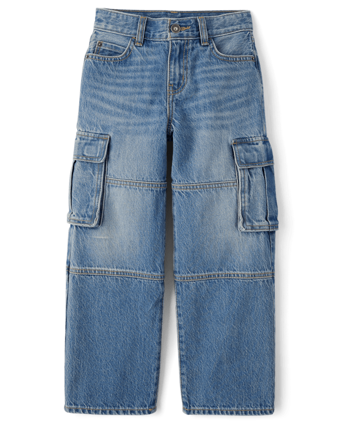 Kids Baggy Cargo Jeans