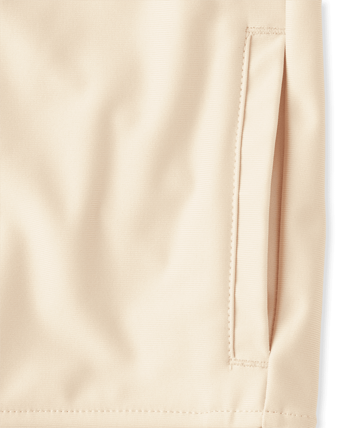 Kids Embroidered Patch Zip Up Track Jacket