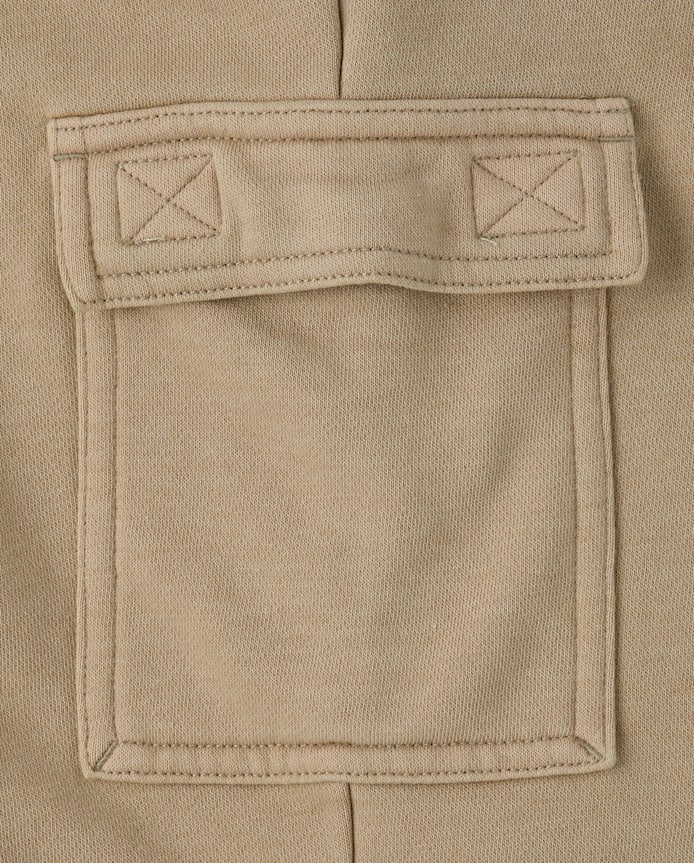 Pantalon cargo ample en polaire teint pièce pour enfant