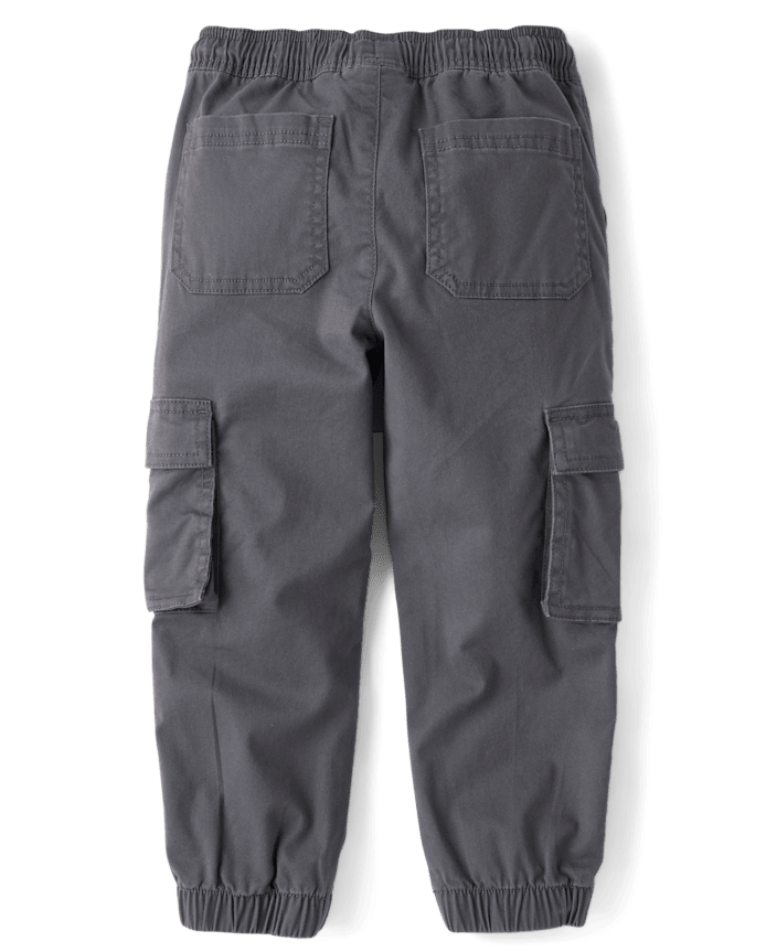 Boys Stretch Pull On Cargo Jogger Pants