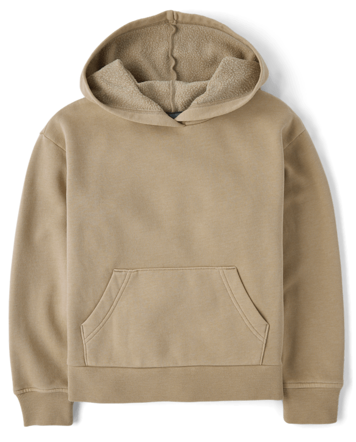 Sweat à capuche en polaire de qualité supérieure teint pièce pour enfants