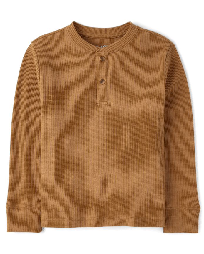 Boys Thermal Henley Top