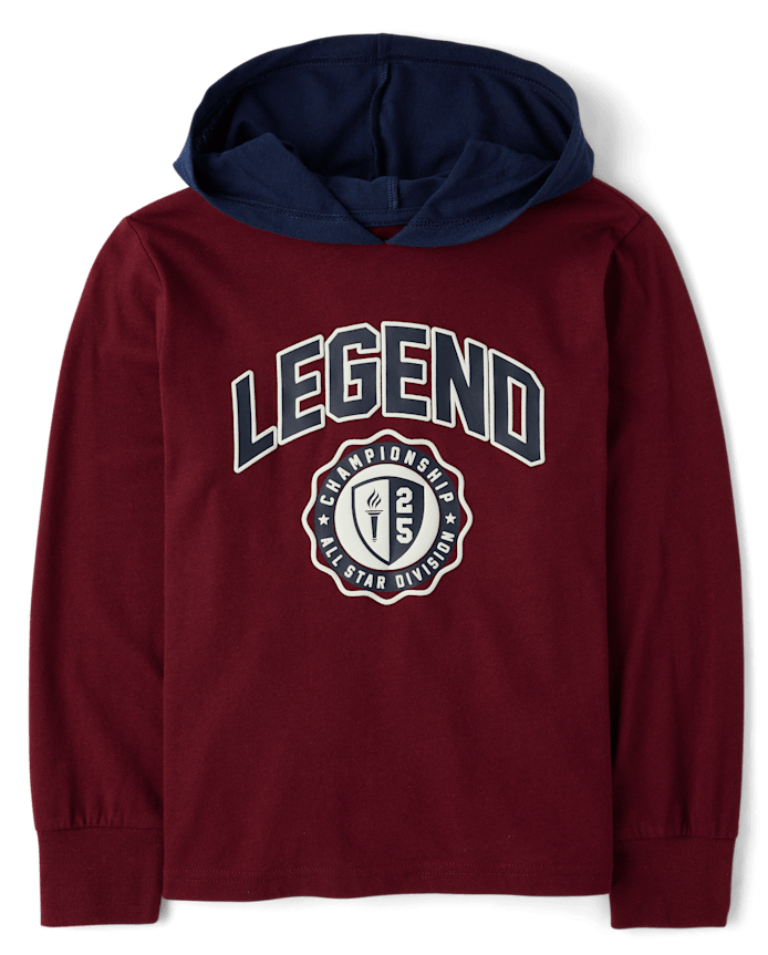 Kids Varsity Hooded Top