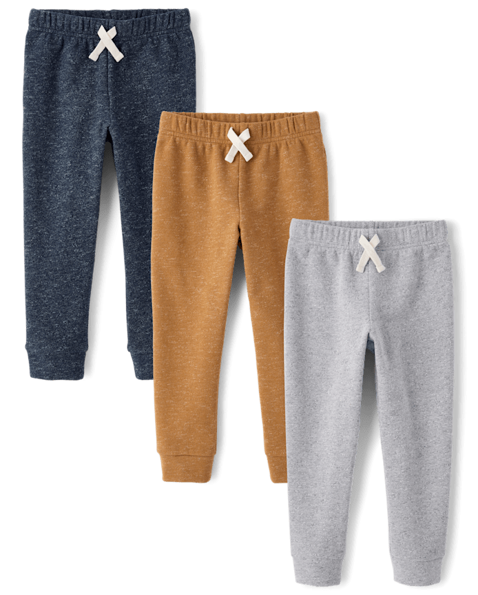 Baby And Toddler Fleece Jogger Pants 3-Pack