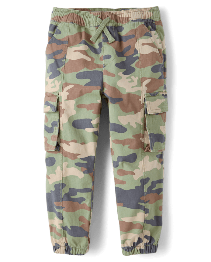 Pantalon de jogging cargo camouflage pour bébé et tout-petit