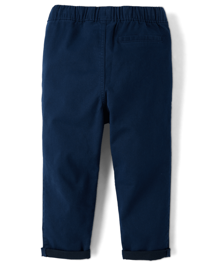 Baby And Toddler Roll Cuff Pull On Chino Pants