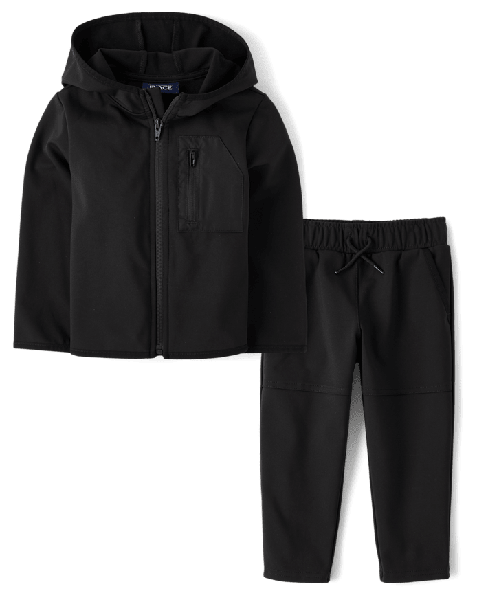 Baby And Toddler Boys Cozy Tech 2-Piece Outfit Set