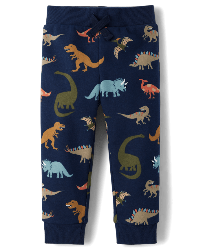 Baby And Toddler Boys Print Premium Fleece Jogger Pants