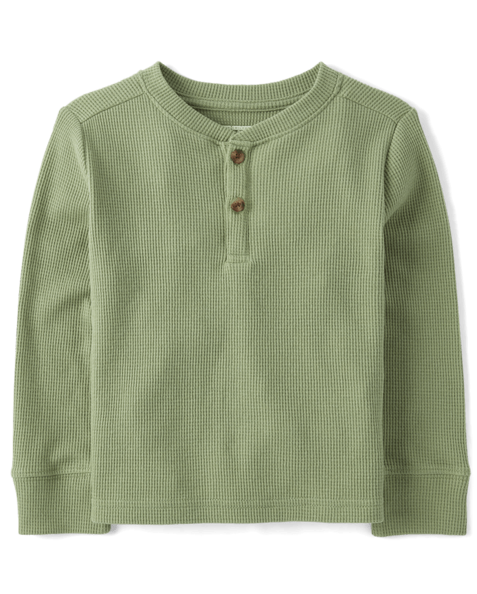 Baby And Toddler Boys Thermal Henley Top