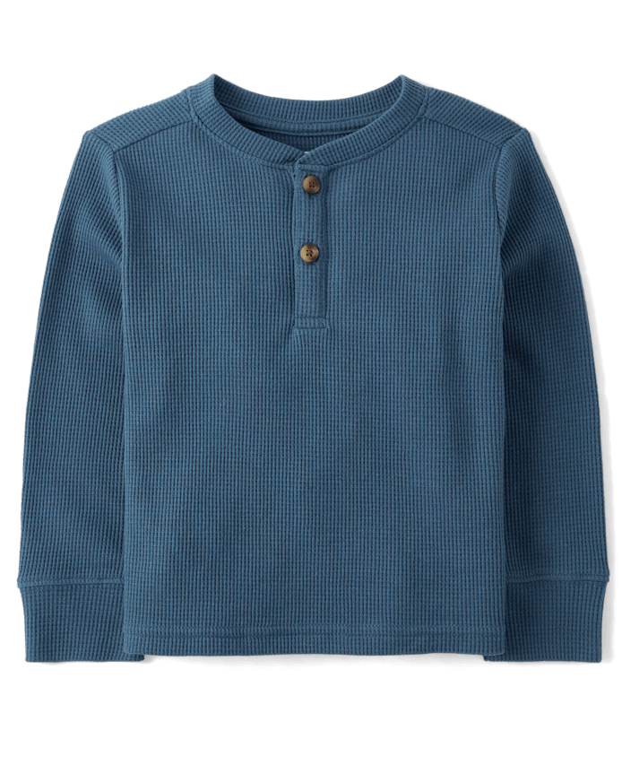 Haut Henley thermique pour bébés et tout-petits garçons