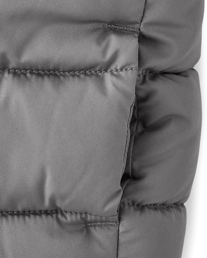 Toddler Boys Colorblock Hooded Puffer Jacket