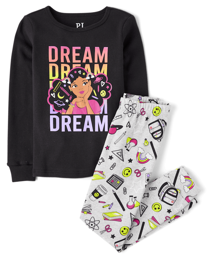 Pyjama en coton ajusté pour filles