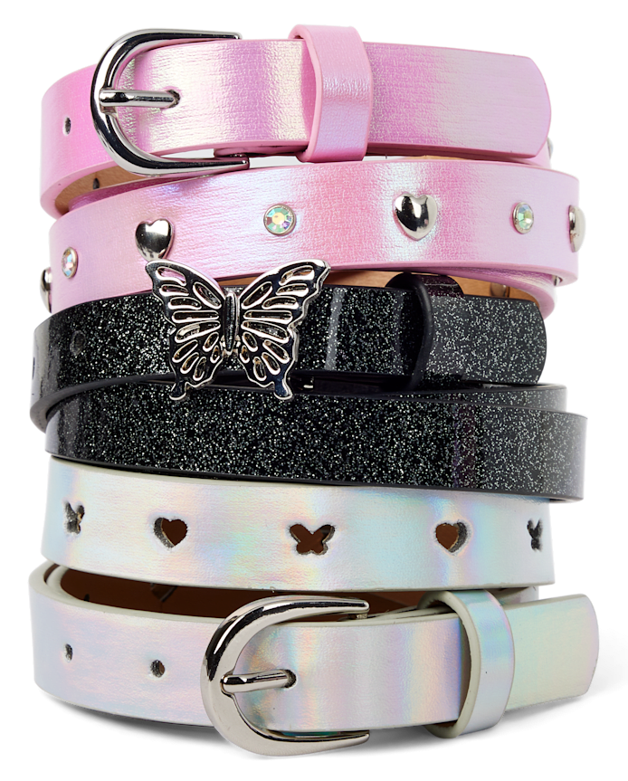 Girls Butterfly Belt 3-Pack