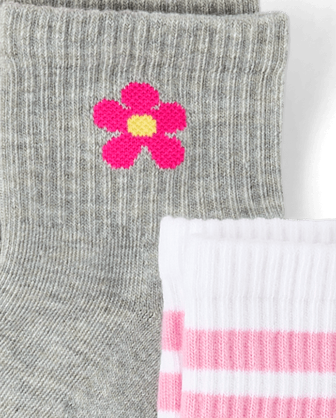 Toddler Girls Icon Cushioned Midi Socks 6-Pack