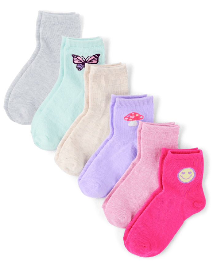 Girls Icon Midi Socks 6-Pack