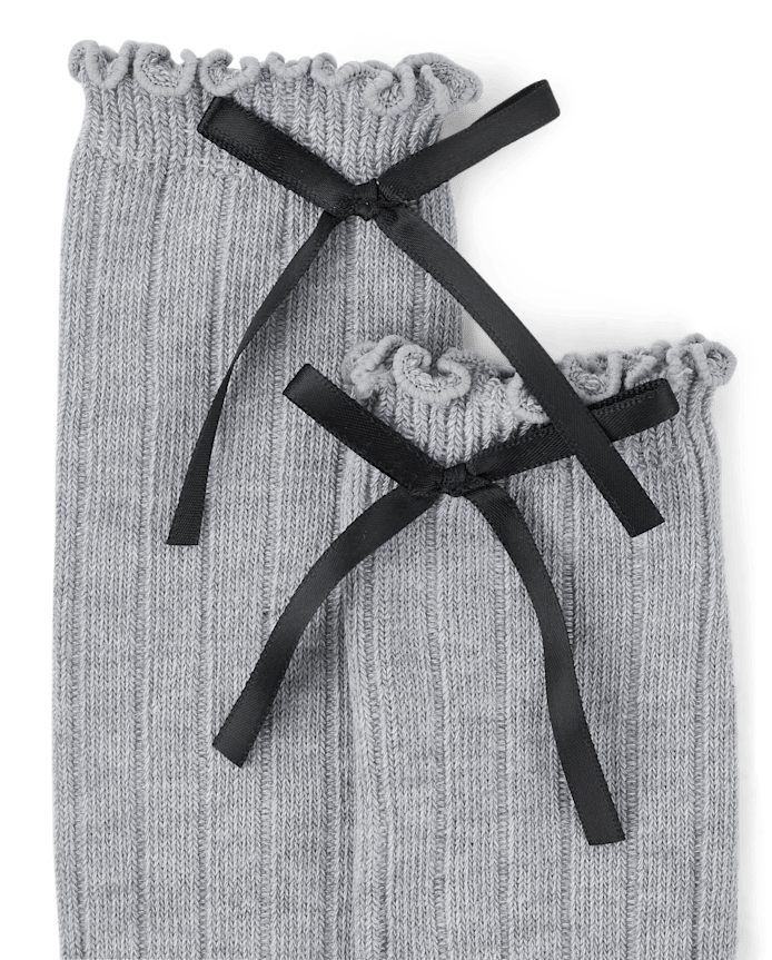 Girls Bow Boot Socks 2-Pack