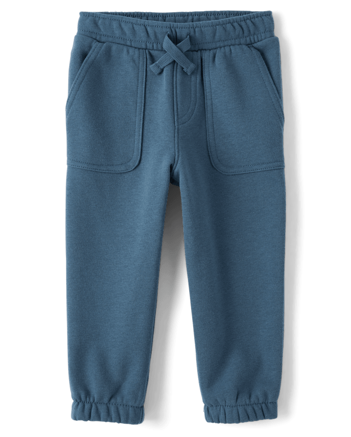 Baby And Toddler Boys Premium Fleece Carpenter Jogger Pants