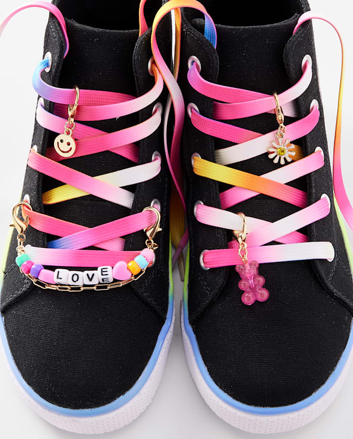Girls Love Shoelace Charm 5-Piece Set