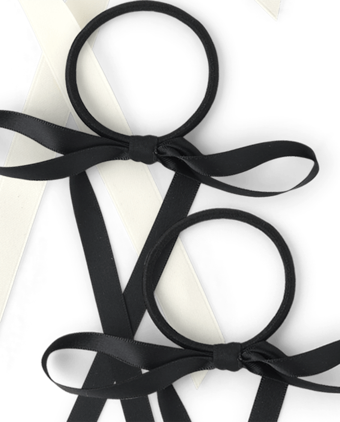 Girls Bow Scrunchie 6-Pack