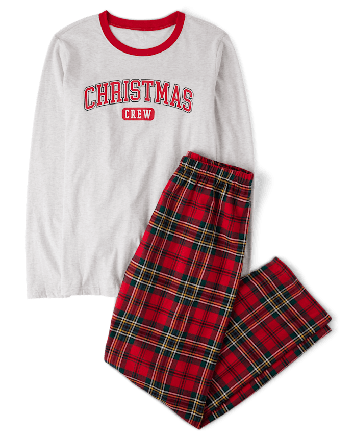 Pyjamas de Noël assortis pour adultes et toute la famille, en coton flanelle
