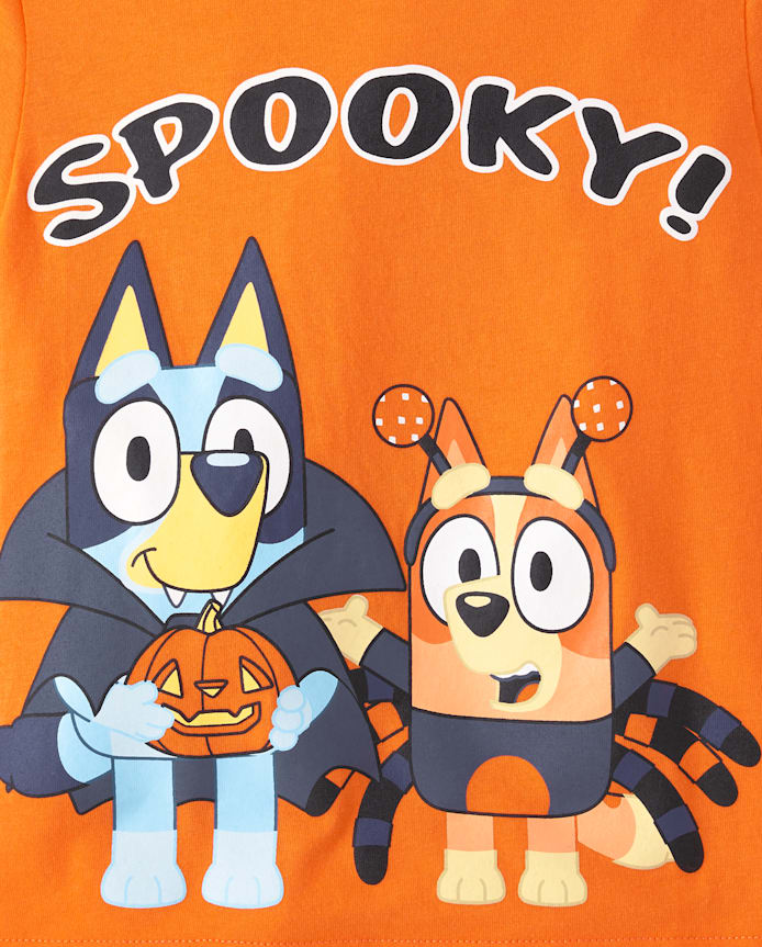 T-shirt graphique effrayant Bluey™ pour petits garçons