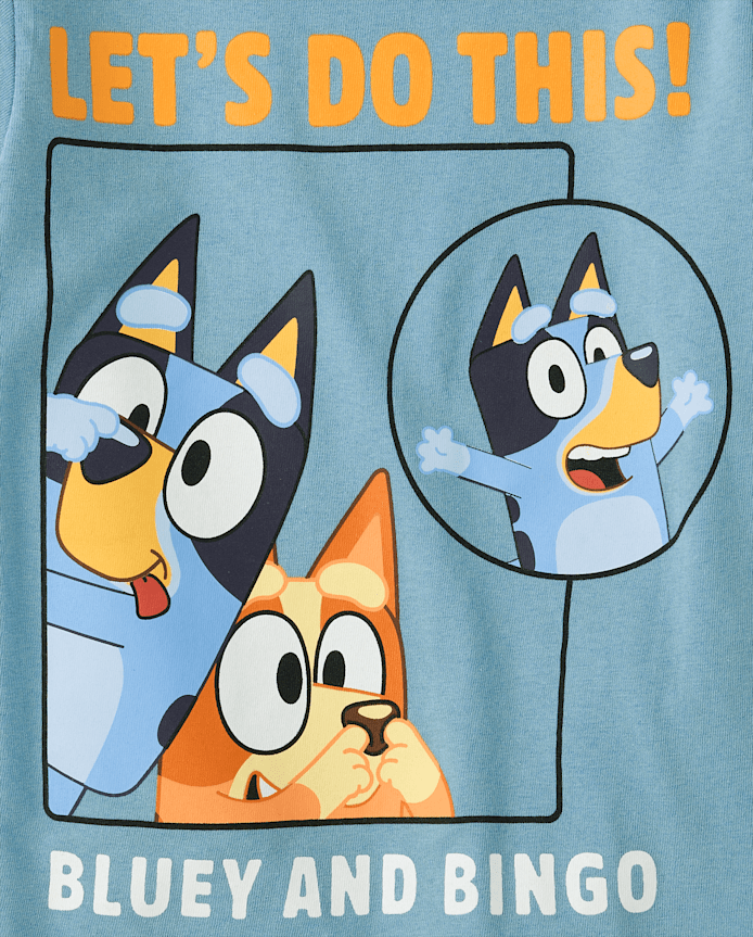 T-shirt graphique Bluey™ Let's Do This pour tout-petits garçons