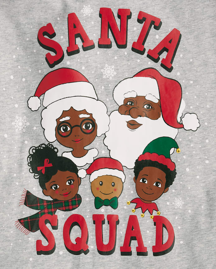 Adult Matching Family Santa Squad Cotton Pajamas