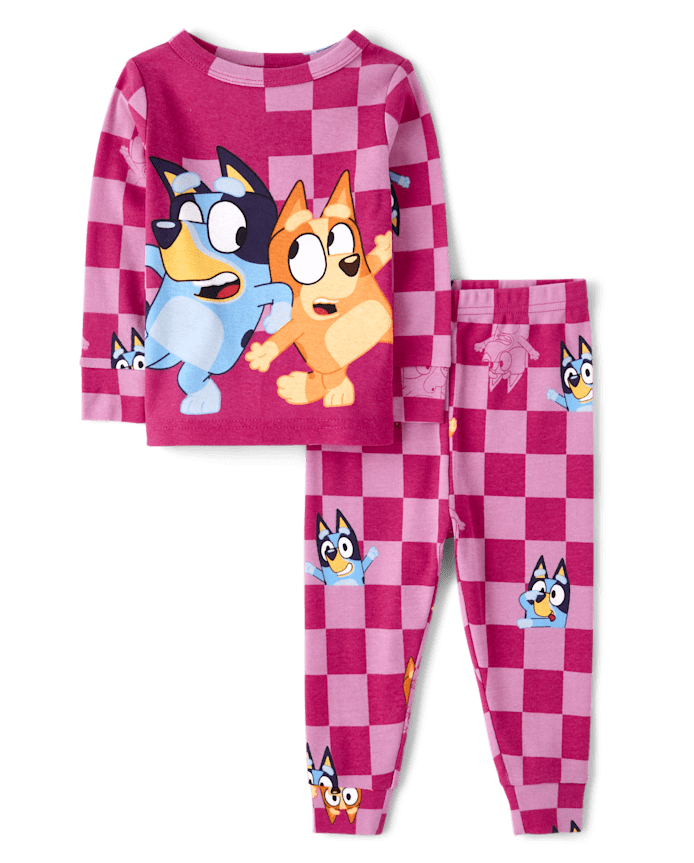 Baby And Toddler Girls Bluey™ Snug Fit Cotton Pajamas
