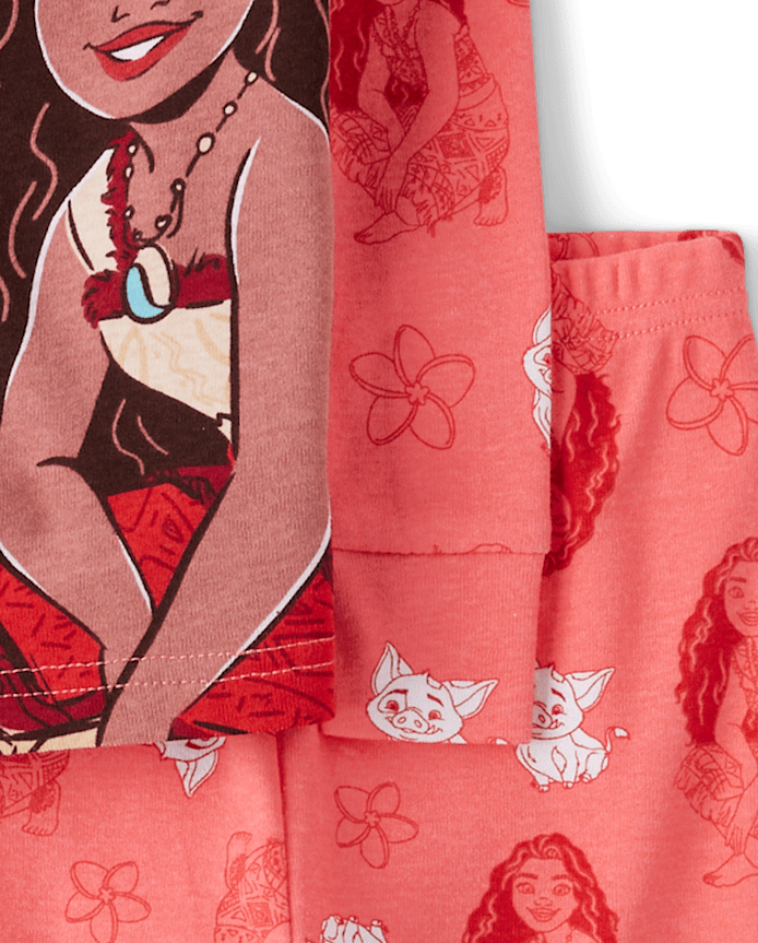 Baby And Toddler Girls Moana™ Snug Fit Cotton Pajamas