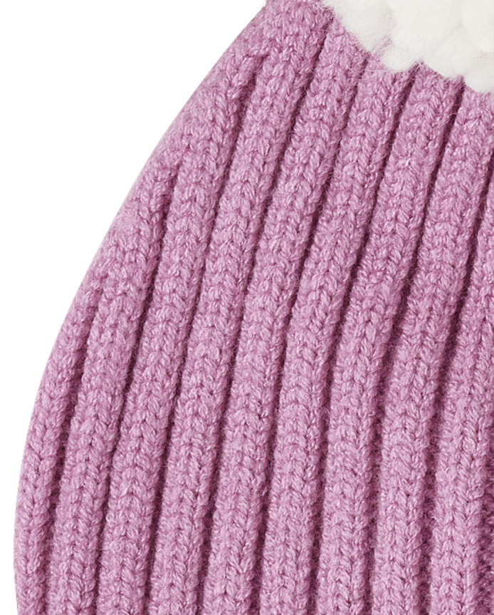 Toddler Girls Chenille Patch Pom Beanie