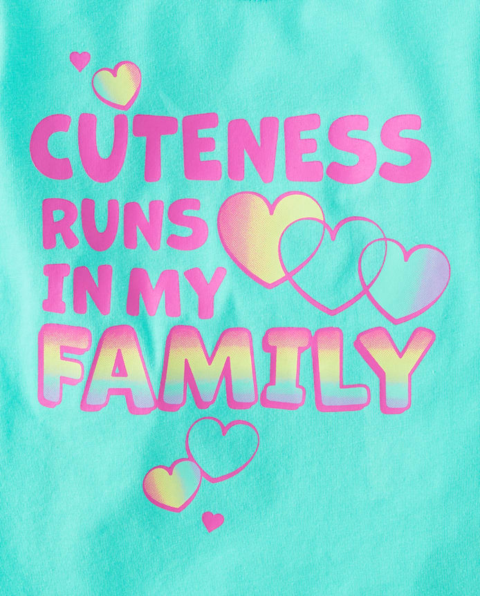 Baby And Toddler Girls Family Graphic Tee 3-Pack
