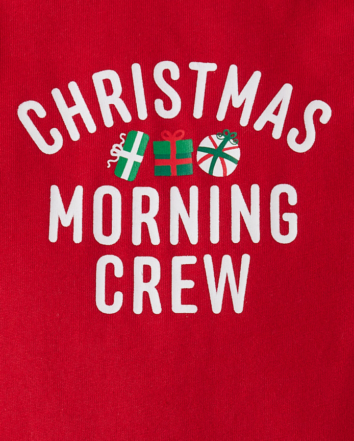Baby Christmas Matching Family  Morning Crew Graphic Bodysuit