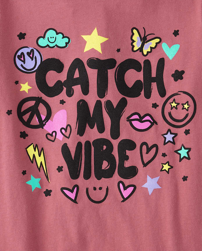 Girls Catch My Vibe Graphic Tee