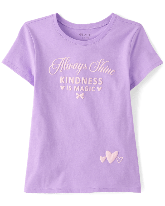 T-shirt graphique « Les filles brillent toujours »