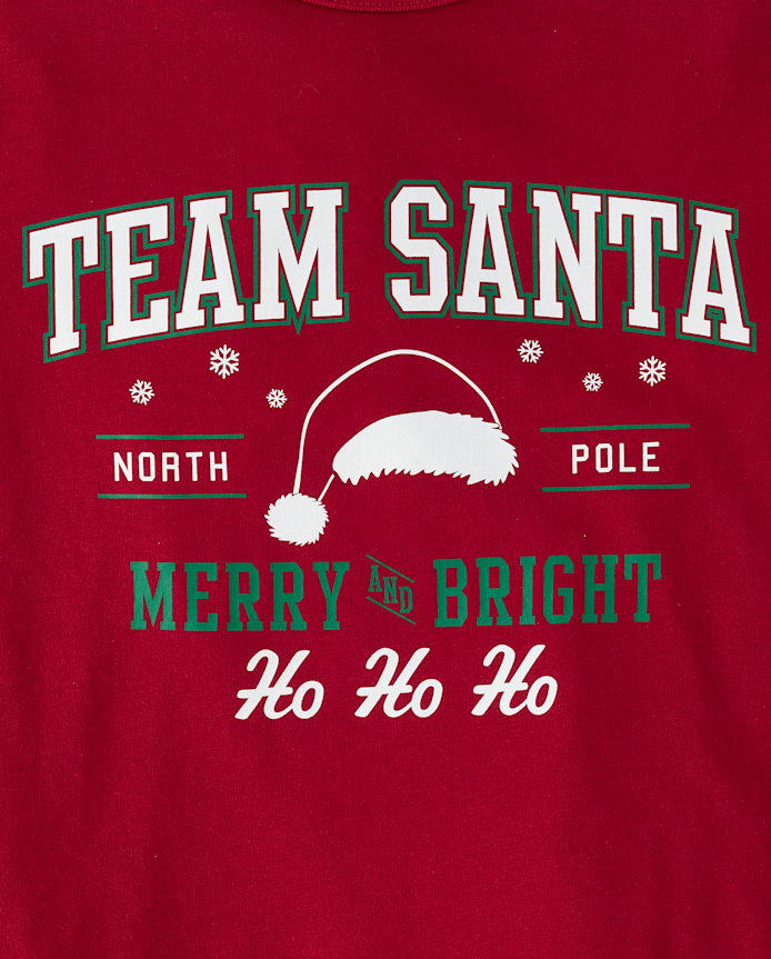 Adult Matching Family Team Santa Graphic Tee