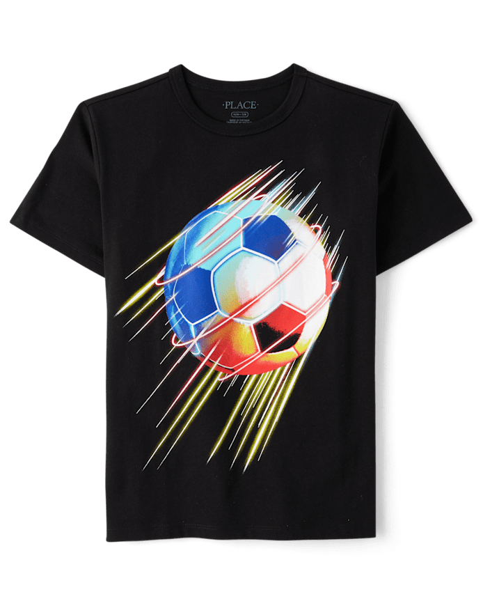Boys Soccer Ball Graphic Tee