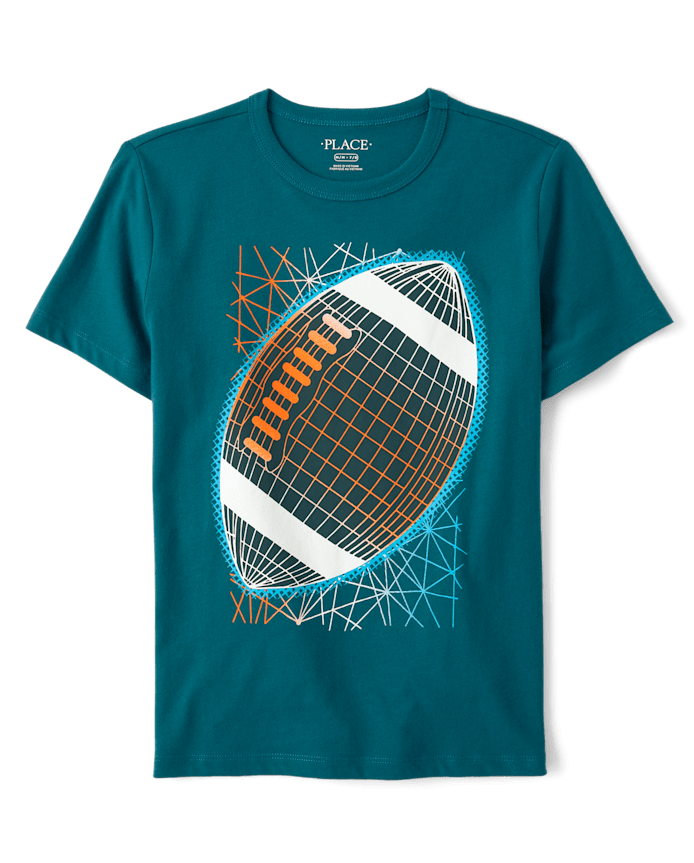 Boys Football Graphic Tee